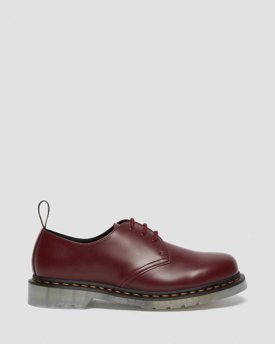 röda dr martens 1461 iced smooth oxfordskor för män