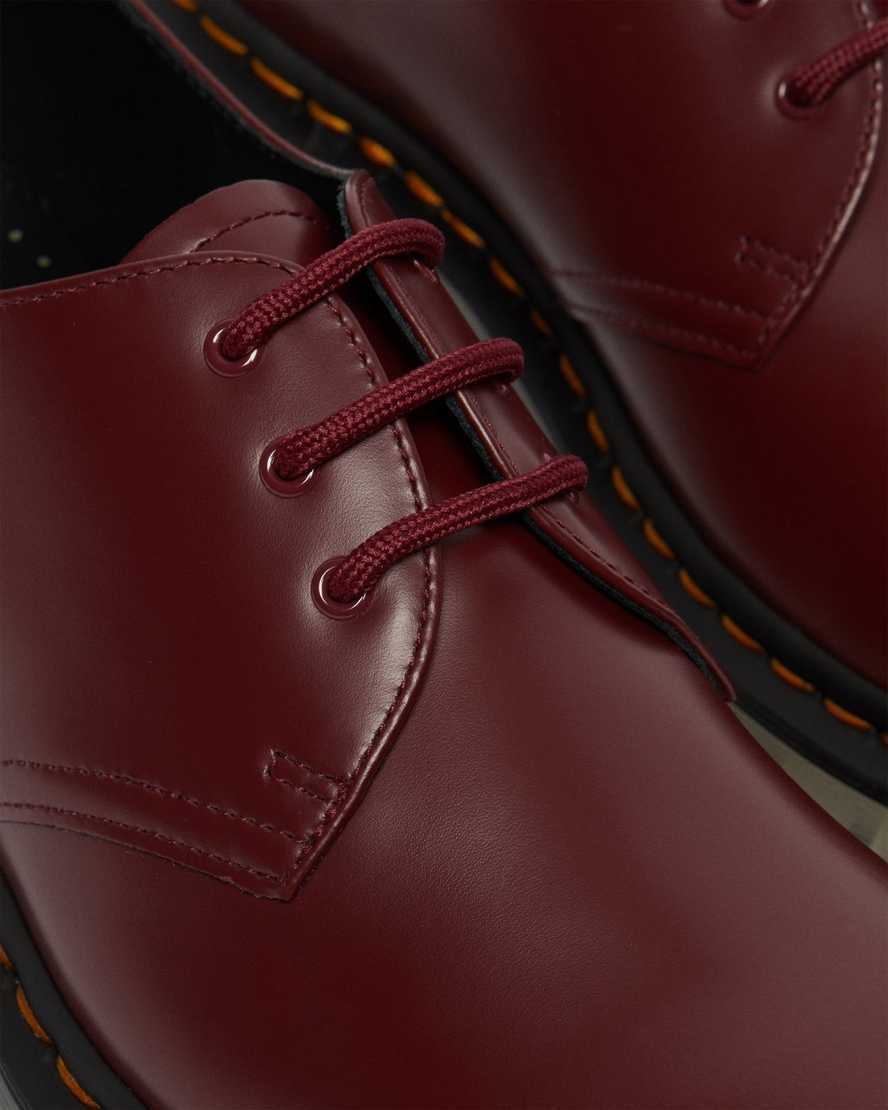 röda dr martens 1461 iced smooth oxfordskor för män
