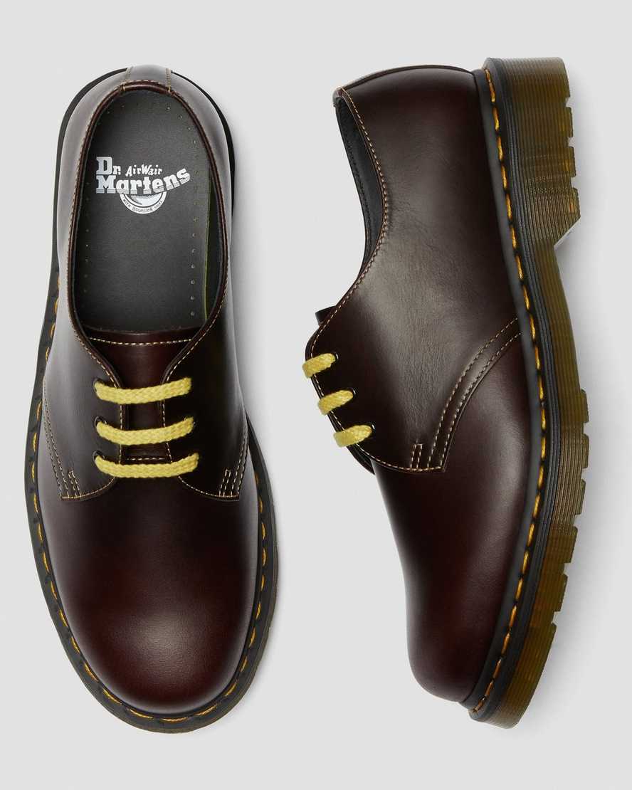 dr martens 1461 atlas oxfordskor för män i vinröda