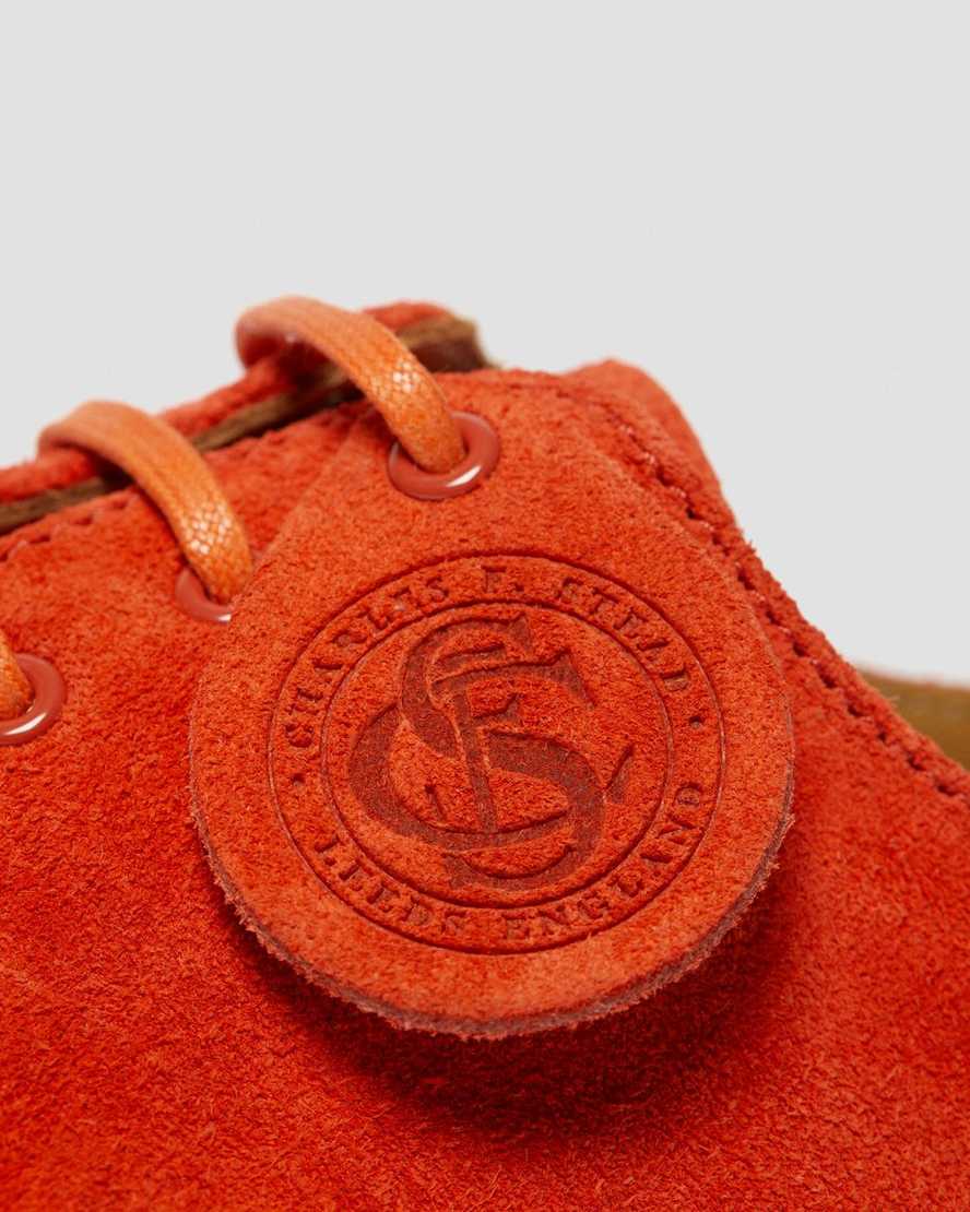 orange dr martens 1461 made in england herr oxfordskor