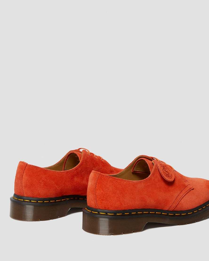 orange dr martens 1461 made in england herr oxfordskor