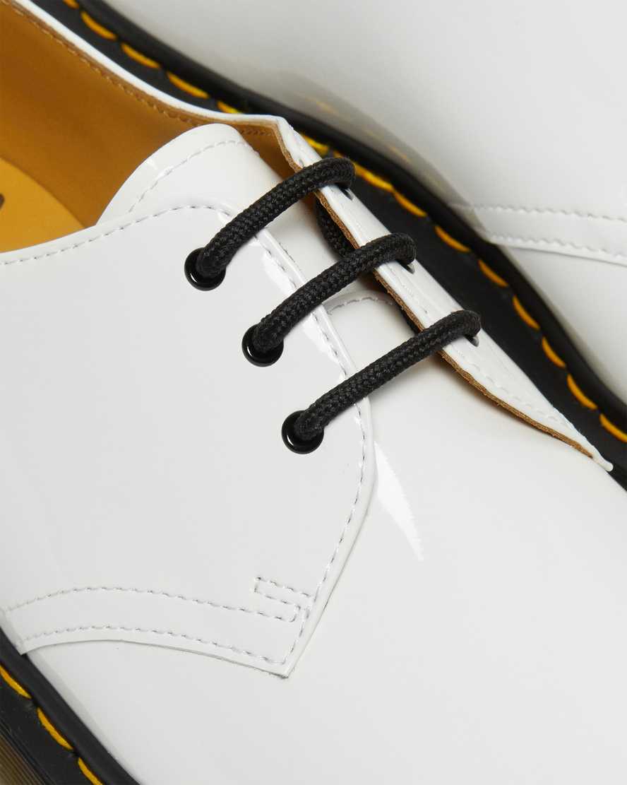 vita dr martens 1461 bex patent oxfordskor för män