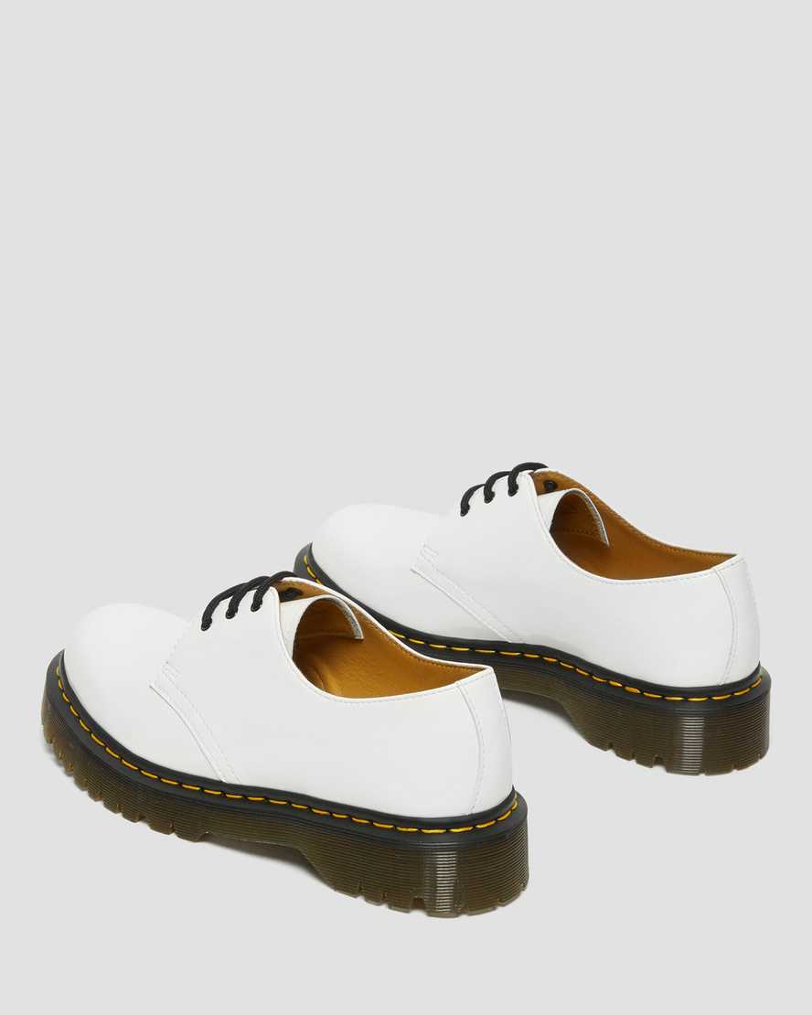 vita dr martens 1461 bex patent oxfordskor för män