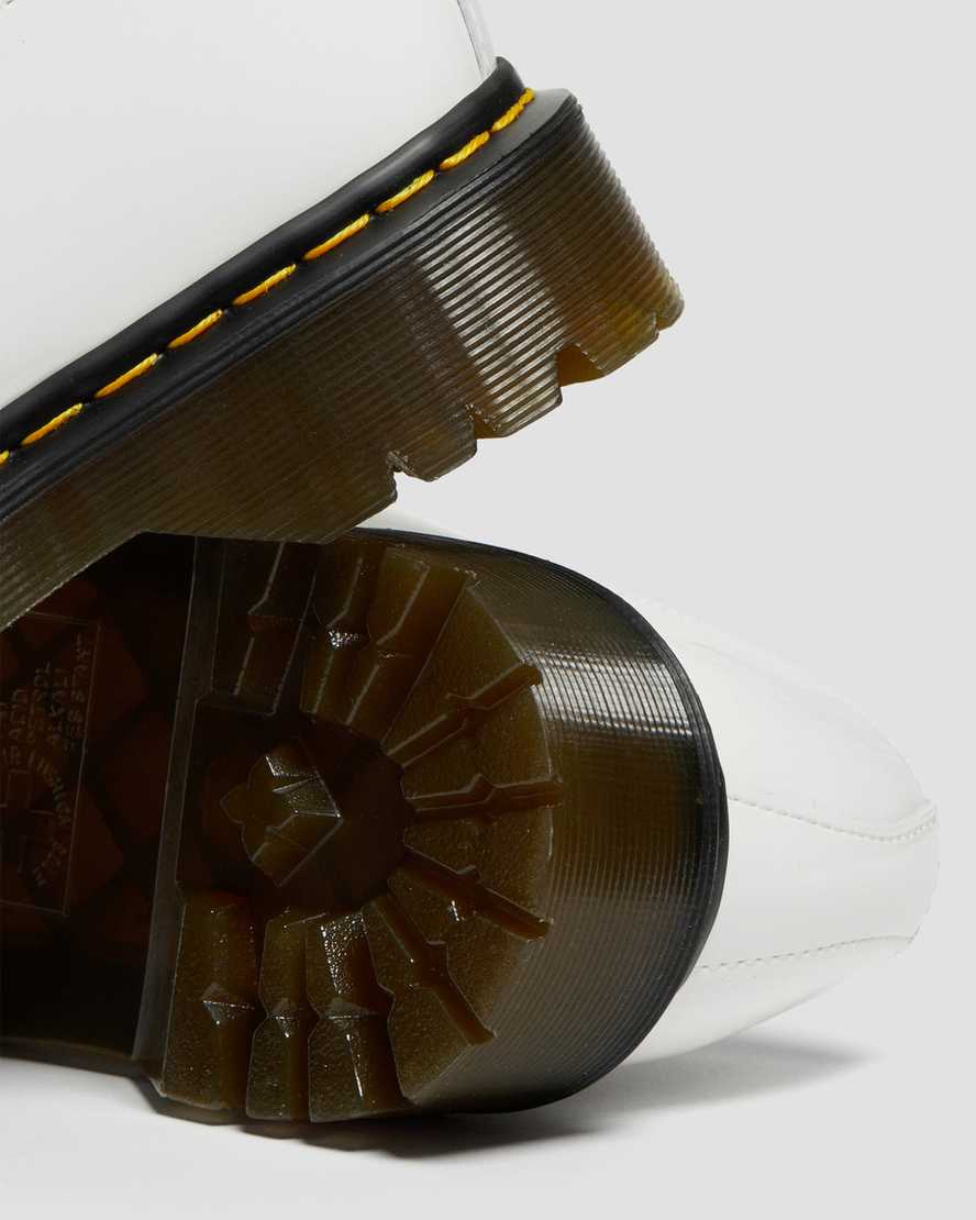 vita dr martens 1461 bex patent oxfordskor för män
