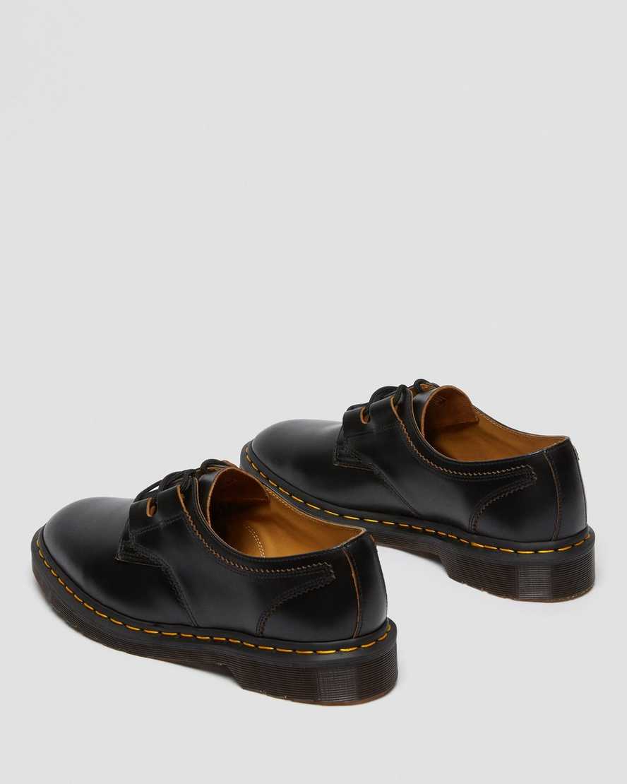 svarta dr martens 1461 ghillie oxfordskor för män