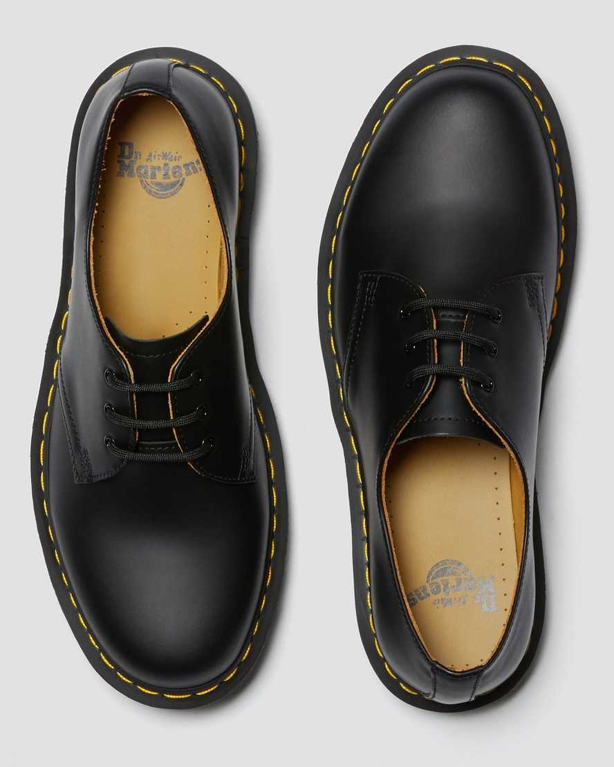 svarta dr martens 1461 smooth oxfordskor för män