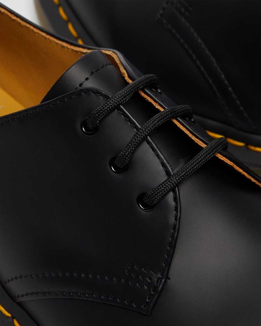 svarta dr martens 1461 smooth oxfordskor för män