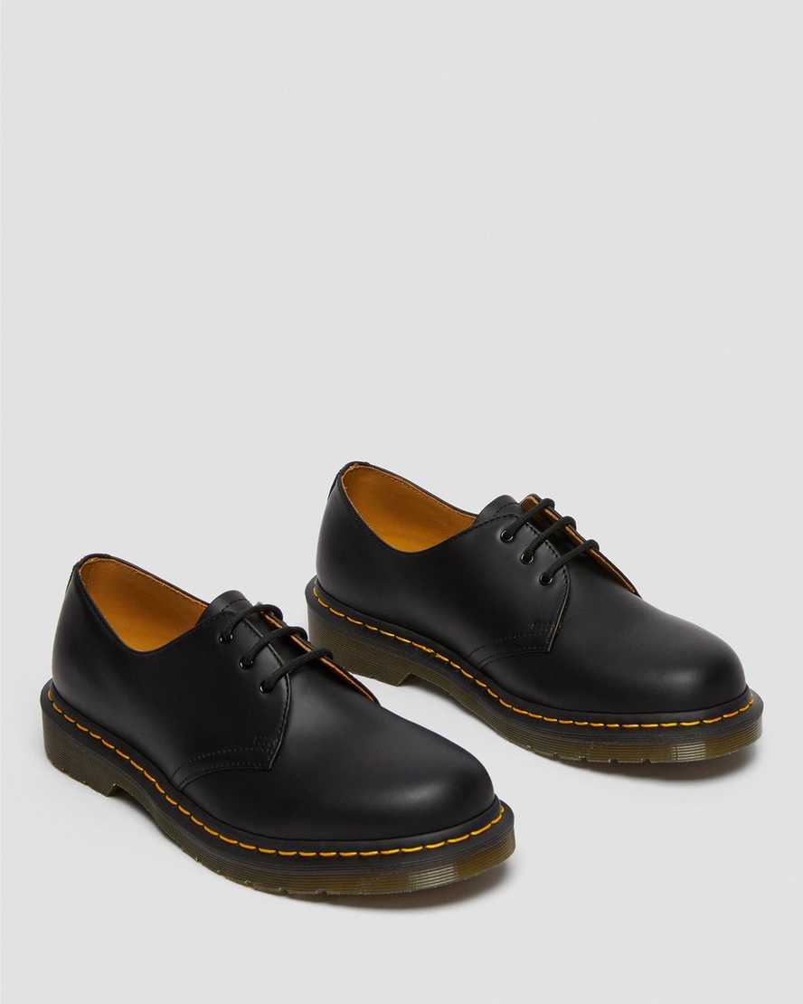 svarta dr martens 1461 smooth oxfordskor för män