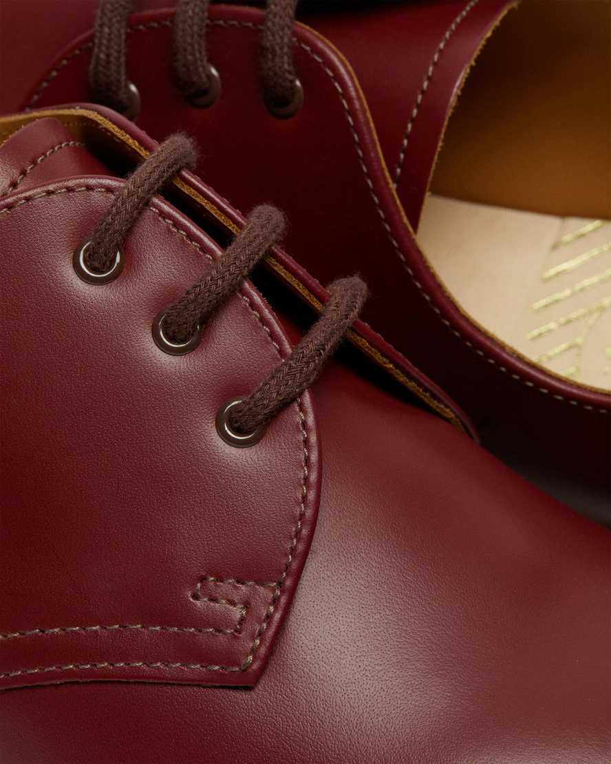 röda dr martens 1461 vintage made in england herr oxfordskor