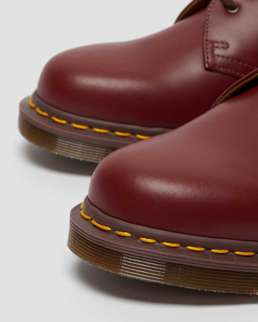 röda dr martens 1461 vintage made in england herr oxfordskor