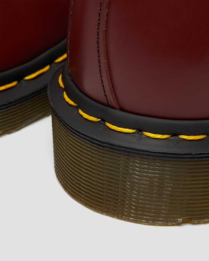 röda dr martens 1461 smooth oxfordskor för män