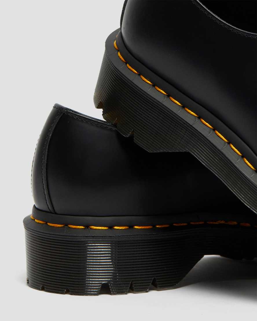 svarta dr martens 1461 bex smooth oxfordskor för män
