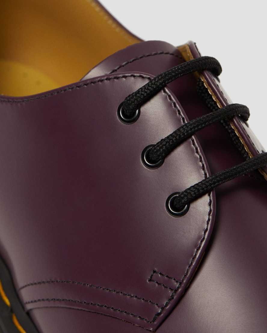 lila dr martens 1461 smooth oxfordskor för män