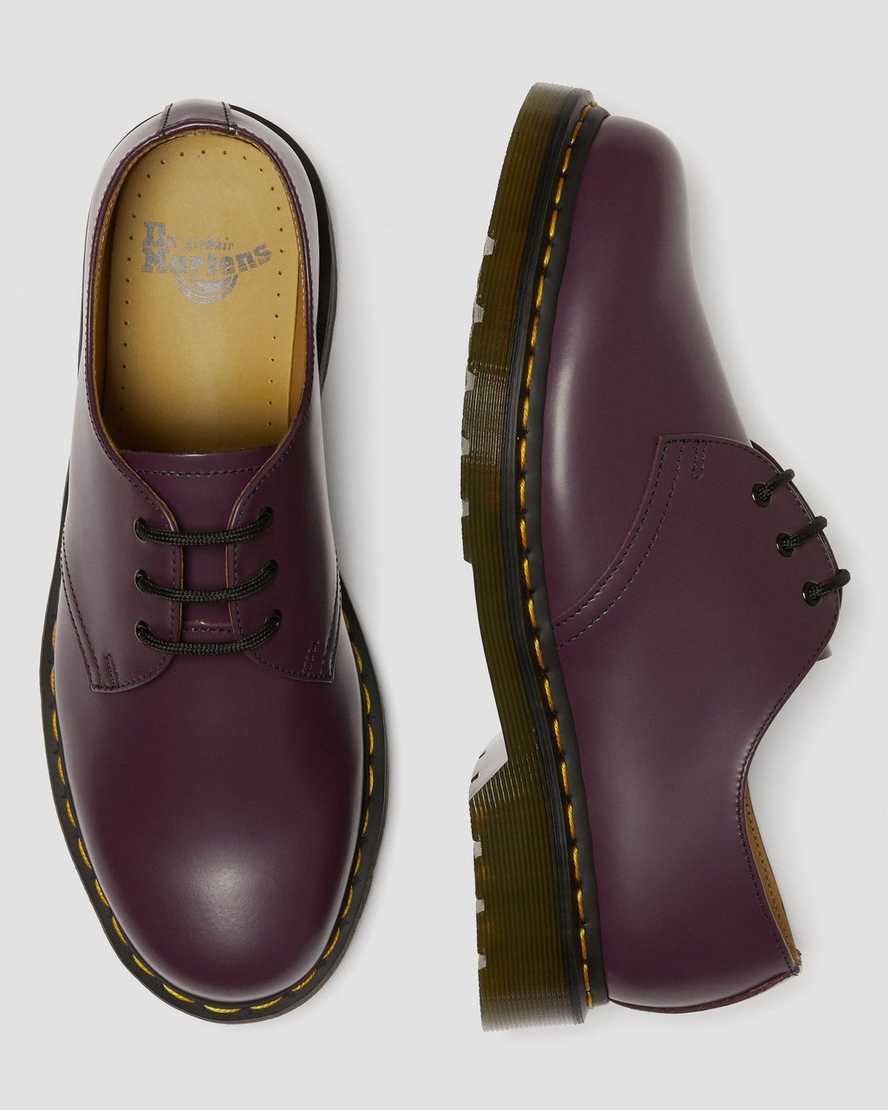 lila dr martens 1461 smooth oxfordskor för män