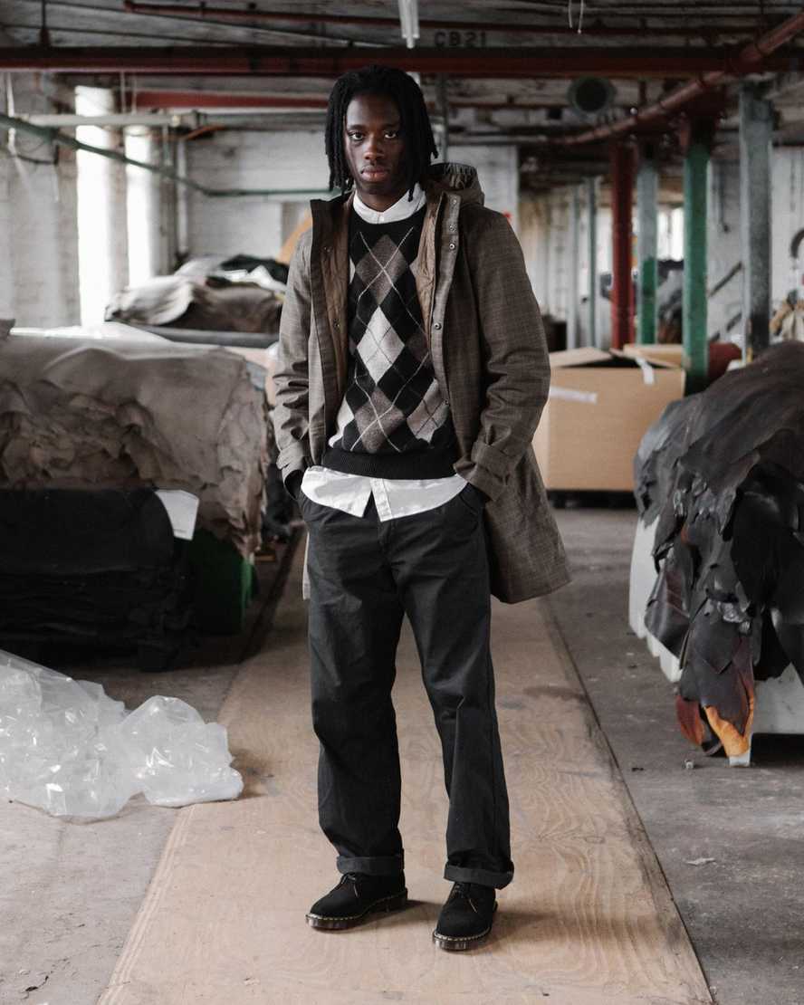 svarta dr martens 1461 made in england oxfordskor för män