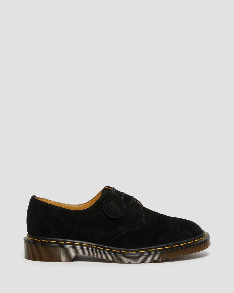 svarta dr martens 1461 made in england oxfordskor för män