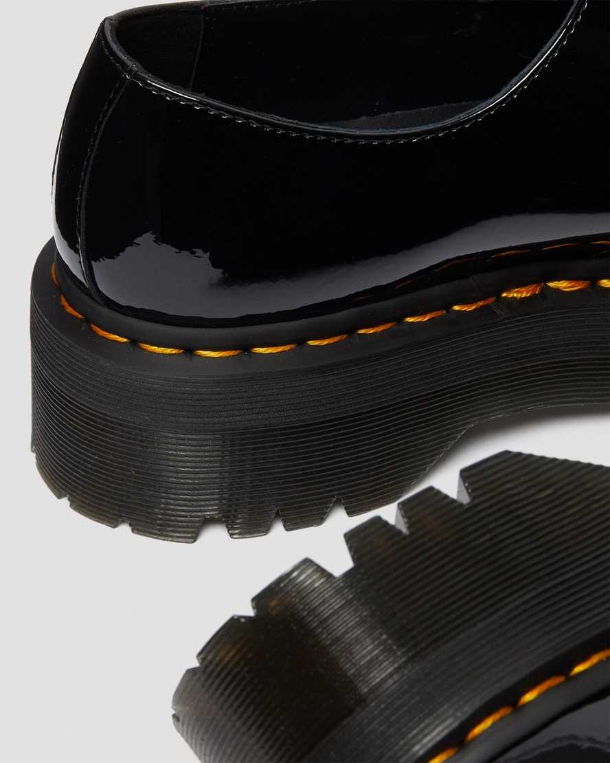 svarta dr martens 1461 patent platform oxfordskor för herr