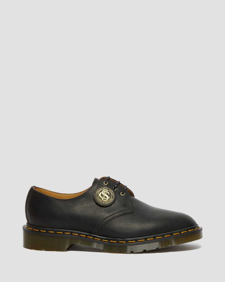 svarta dr martens 1461 classic oil oxfordskor för män