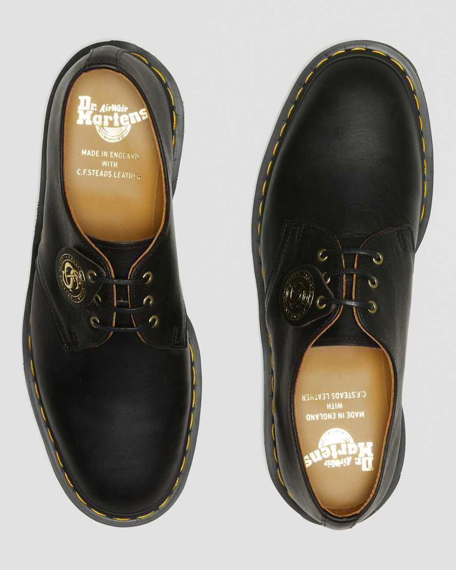 svarta dr martens 1461 classic oil oxfordskor för män