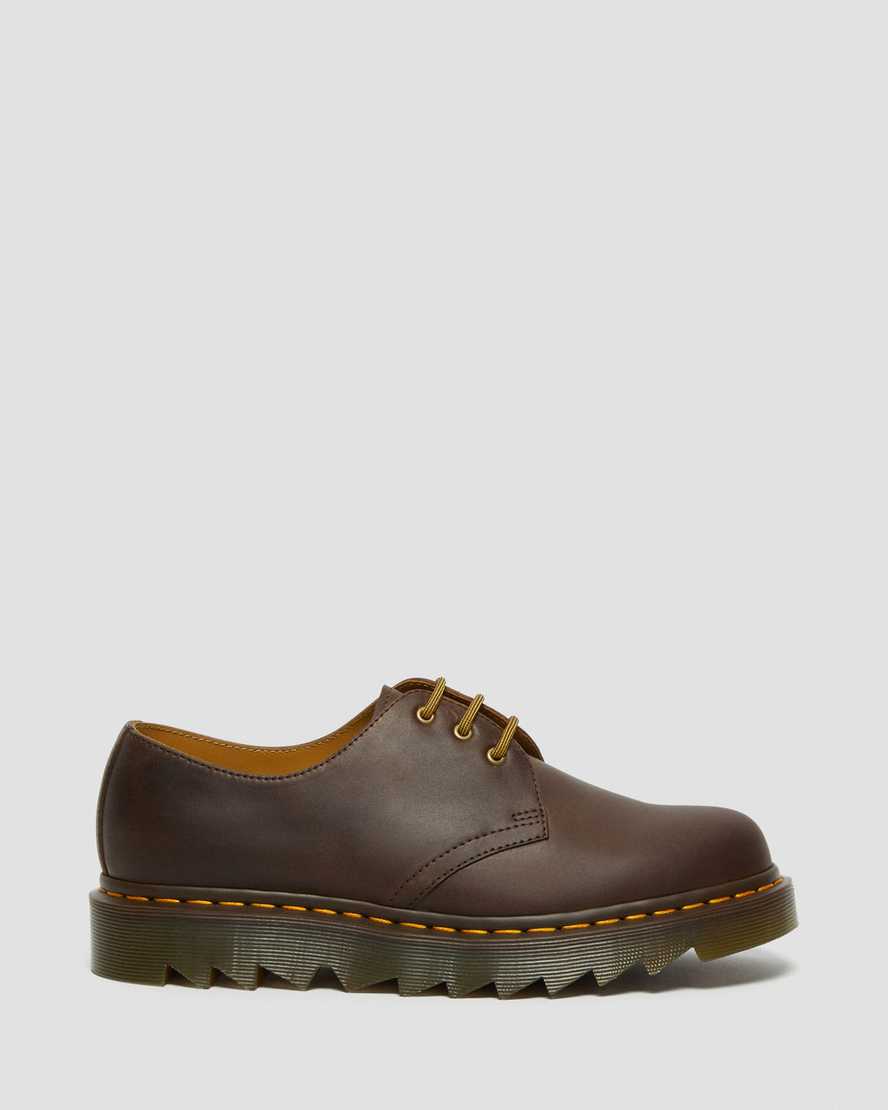 bruna dr martens 1461 ziggy oxfordskor för män