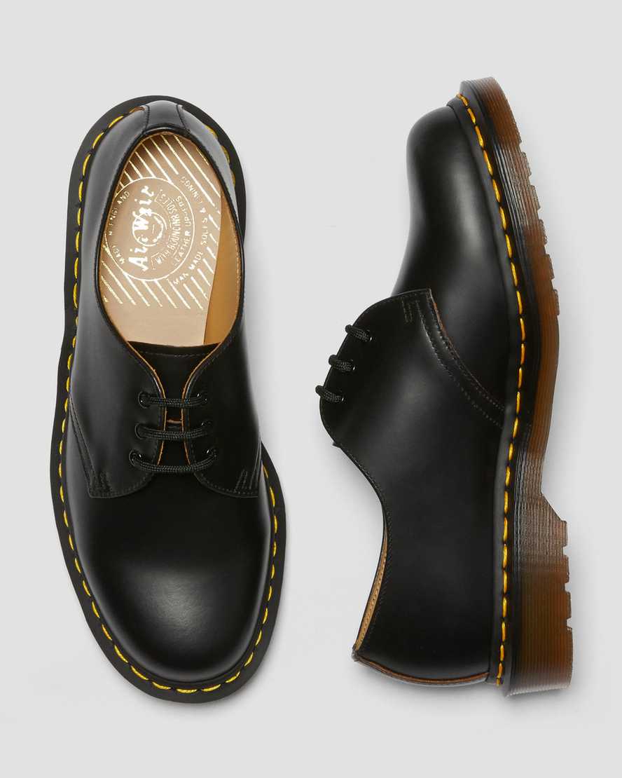 svarta dr martens 1461 vintage made in england oxfordskor för män