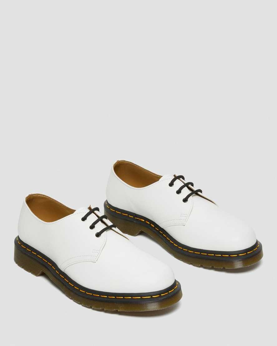 vita dr martens 1461 smooth oxfordskor för män
