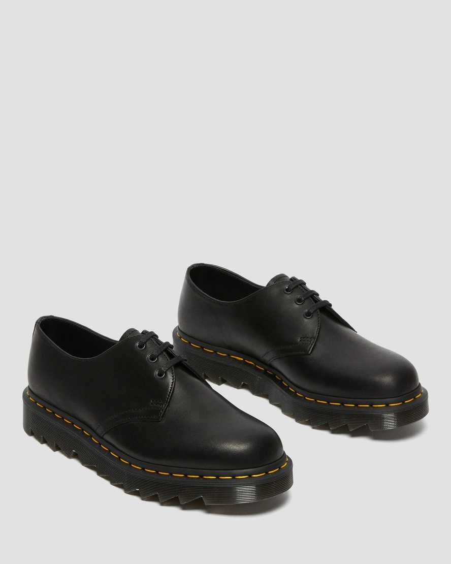 svarta dr martens 1461 ziggy oxfordskor för män