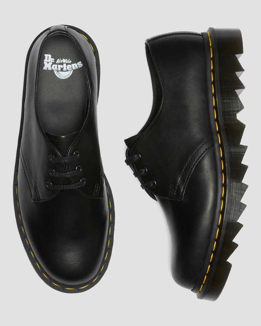 svarta dr martens 1461 ziggy oxfordskor för män
