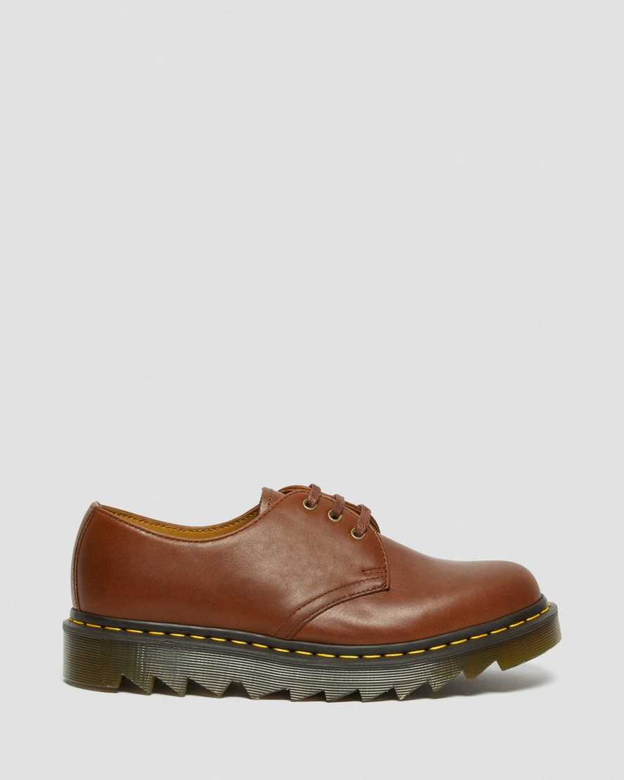 bruna dr martens 1461 ziggy oxfordskor för män