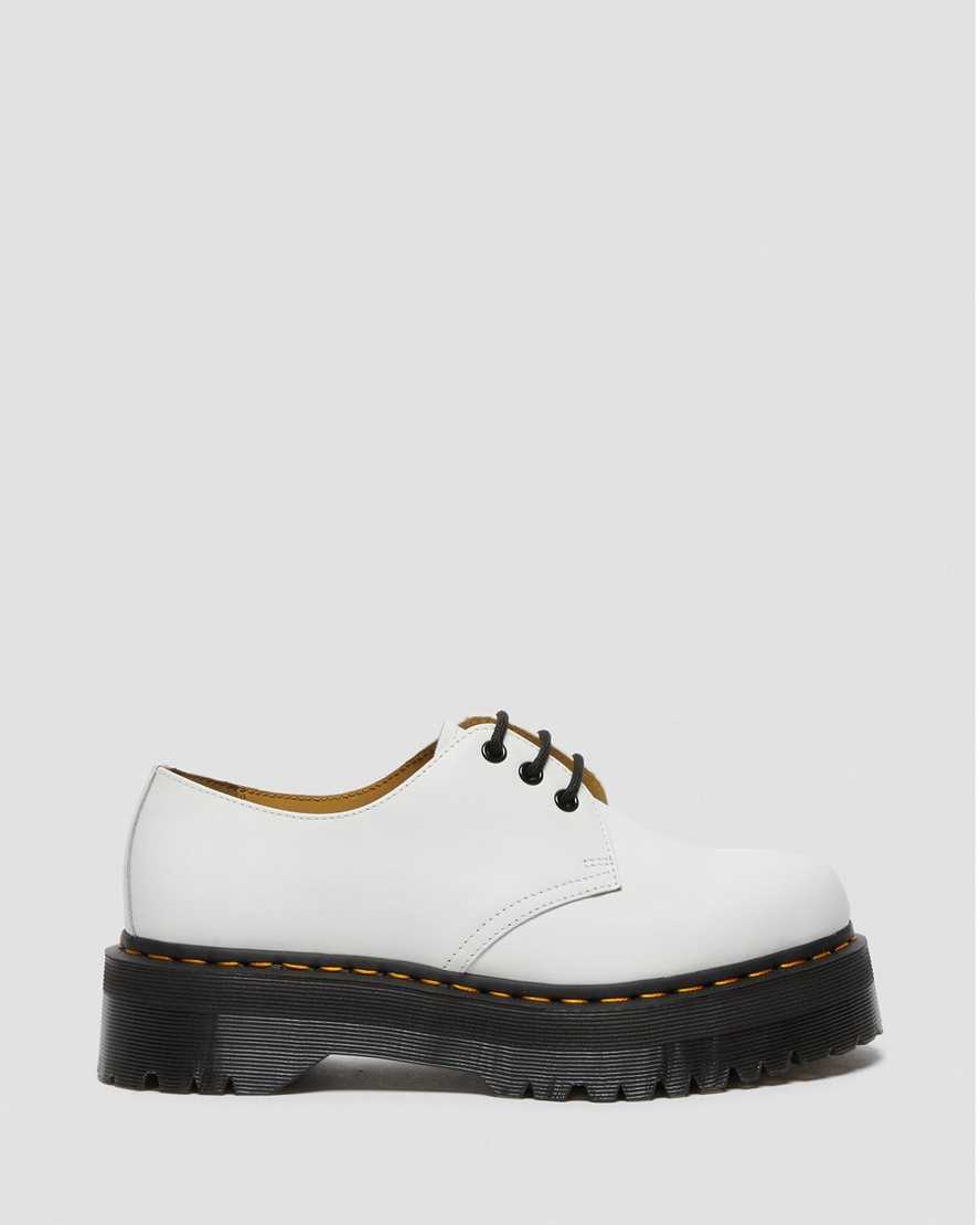 vita dr martens 1461 smooth herr platåskor