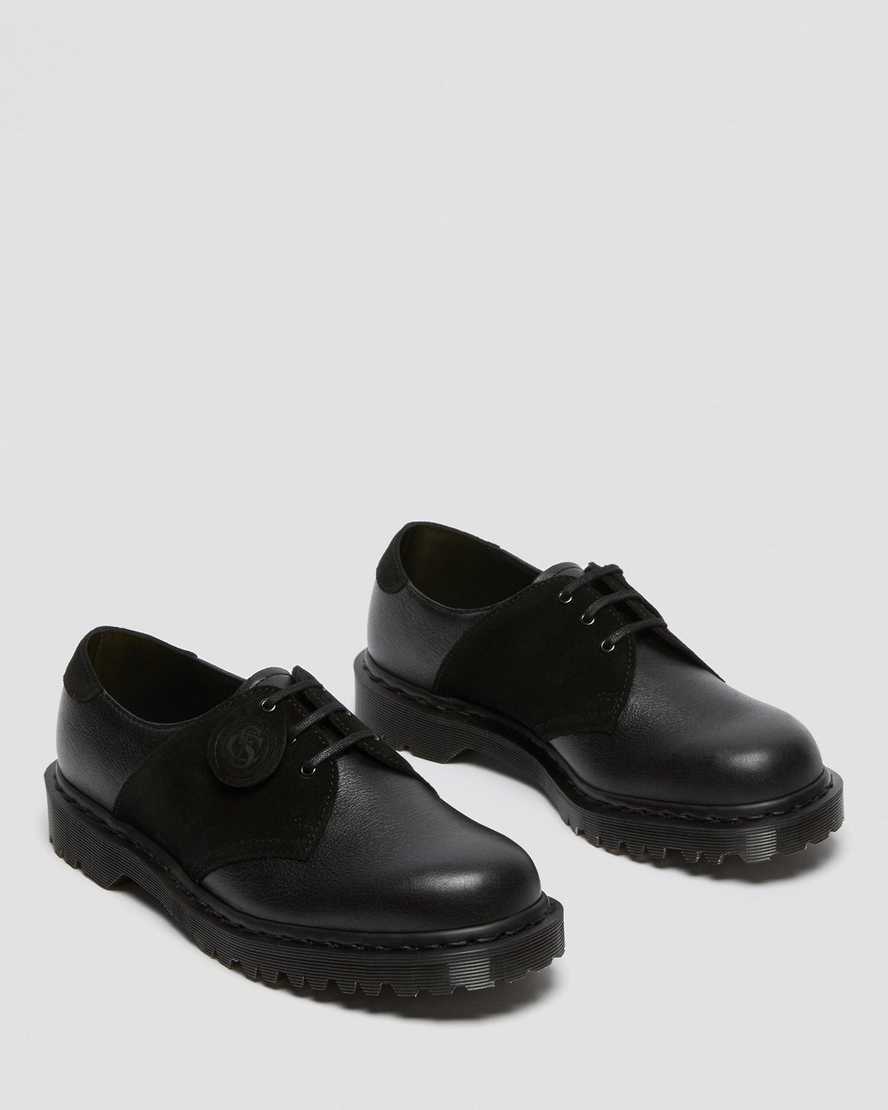 svarta dr martens 1461 sadelskor för herr