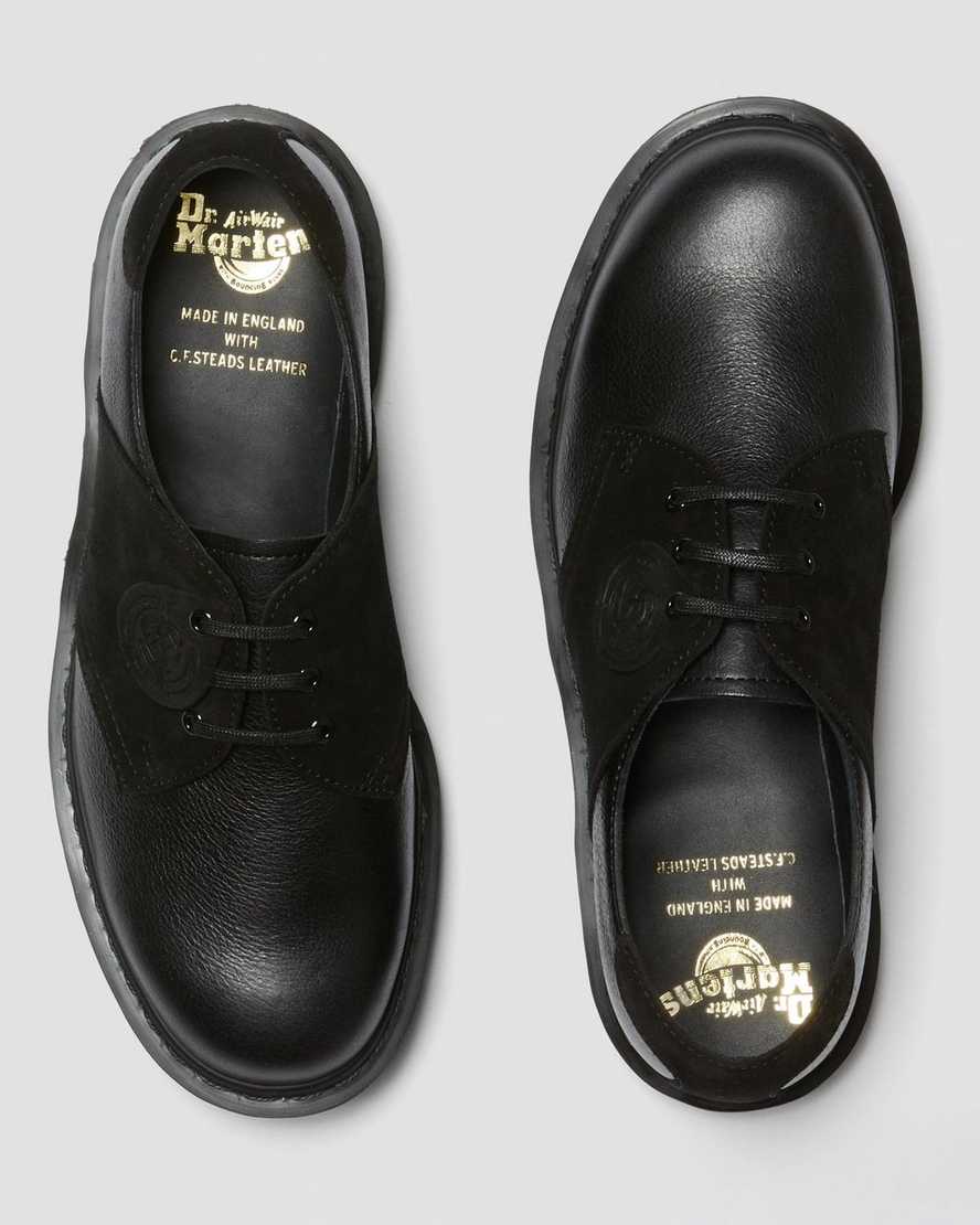 svarta dr martens 1461 sadelskor för herr
