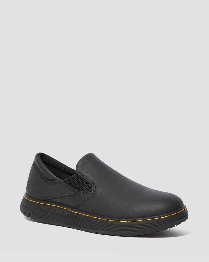 svarta dr martens brockley halksäkra herr arbetsskor