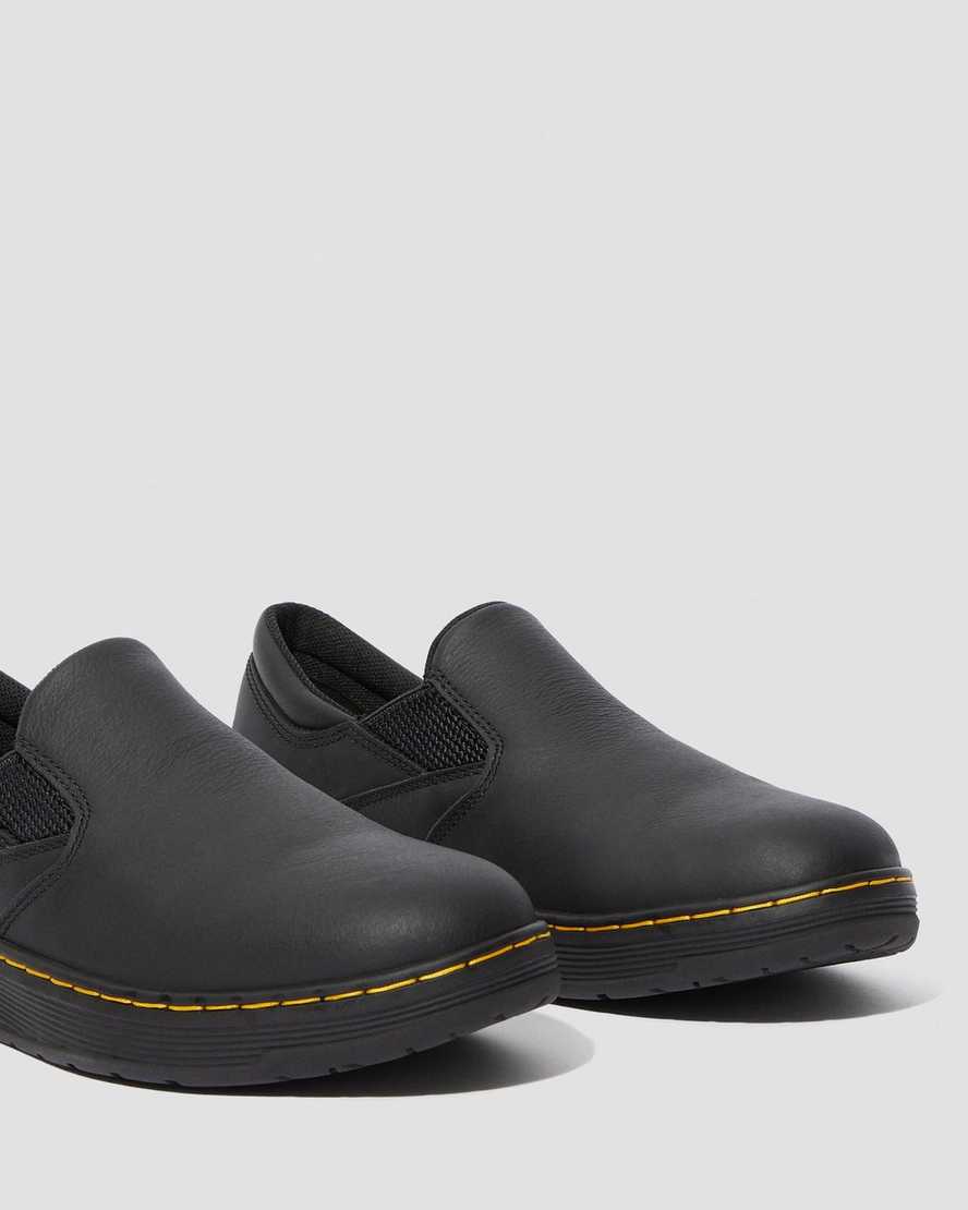 svarta dr martens brockley halksäkra herr arbetsskor