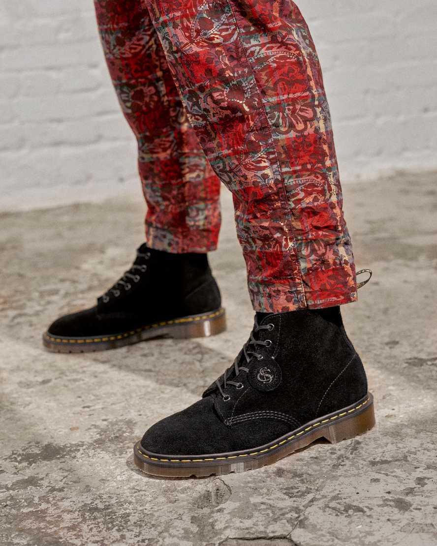 svarta dr martens 101 damstövlar
