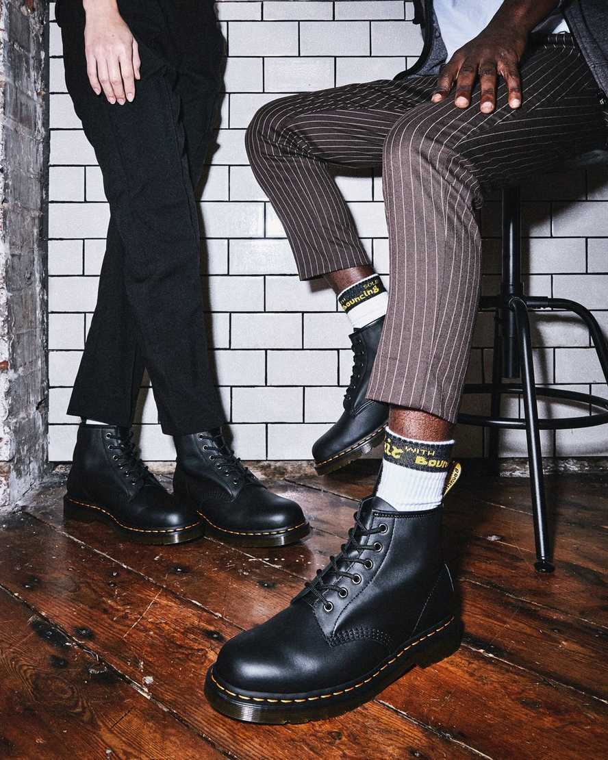 svarta dr martens 101 damstövlar