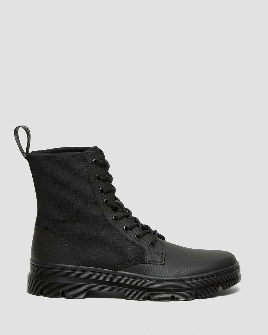 svarta dr martens combs ii poly damstövlar