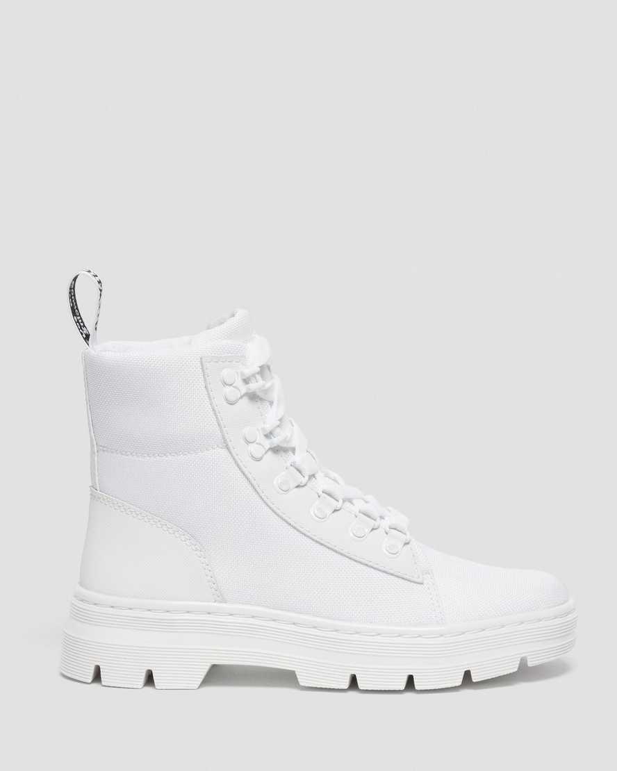 vita dr martens combs poly damstövlar