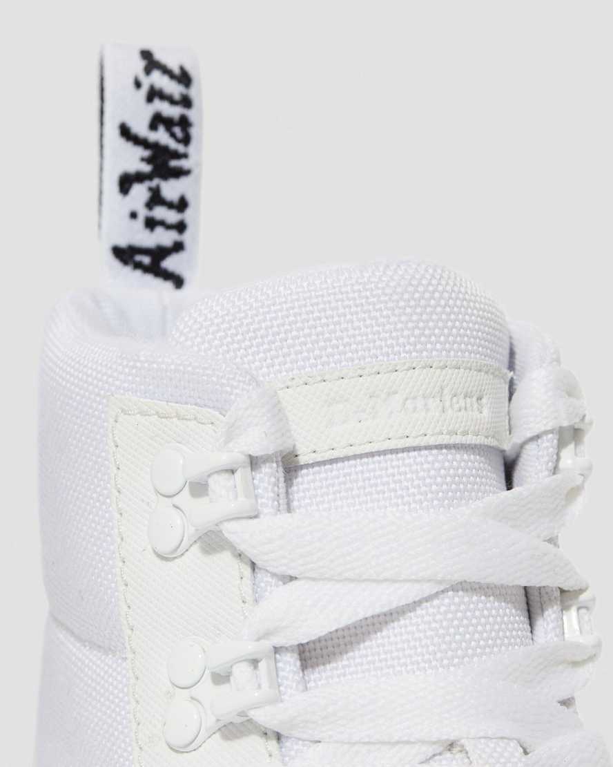 vita dr martens combs poly damstövlar