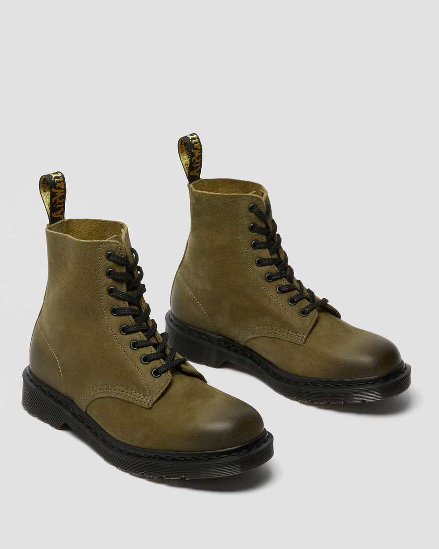 dr martens 1460 pascal made in england titan dam casual stövlar olive