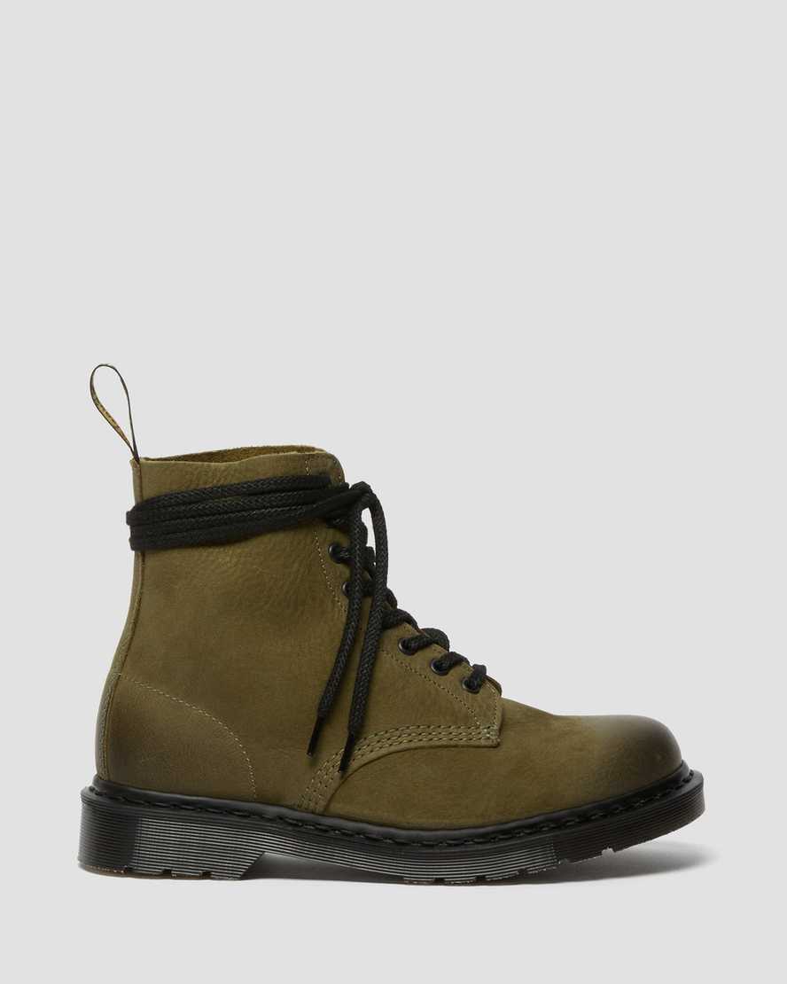 dr martens 1460 pascal made in england titan dam casual stövlar olive