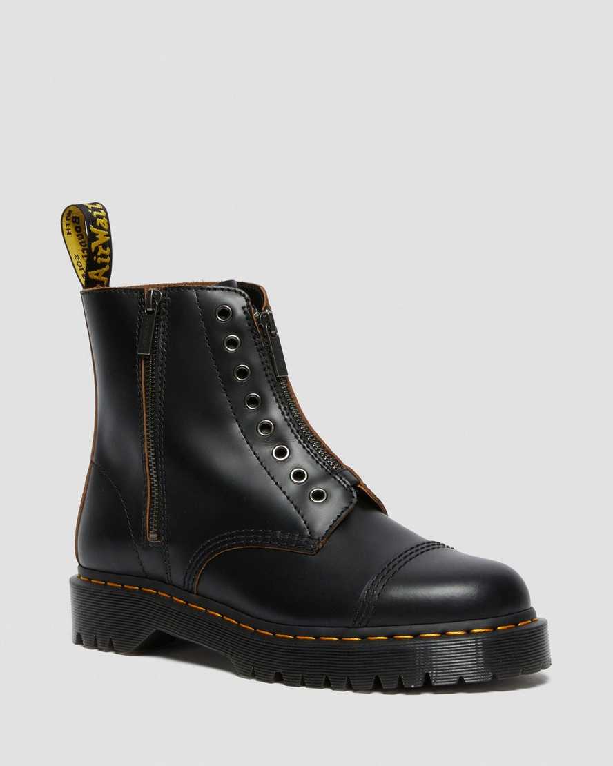 svarta dr martens 1460 laceless bex damstövlar