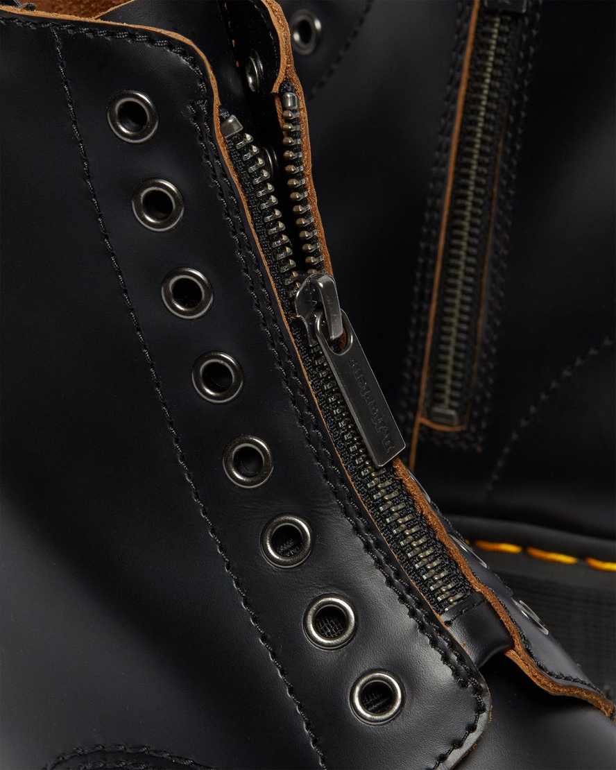 svarta dr martens 1460 laceless bex damstövlar