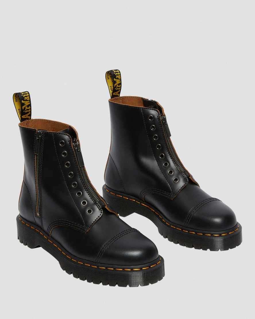 svarta dr martens 1460 laceless bex damstövlar