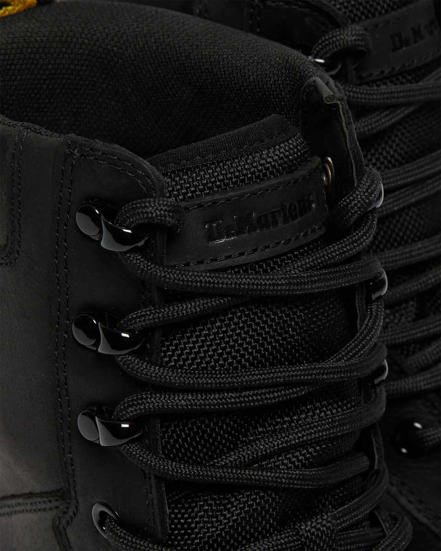 svarta dr martens iowa vattentäta poly damstövlar