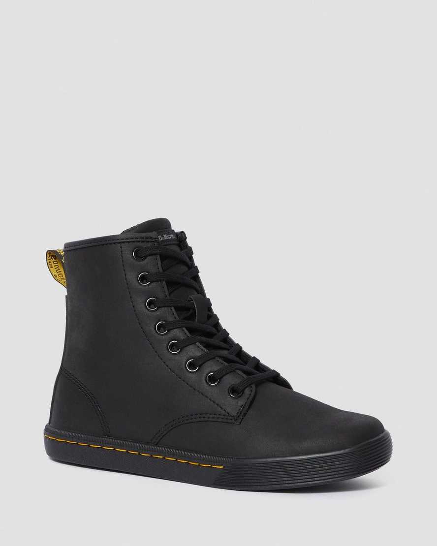 svarta dr martens sheridan matte damstövlar
