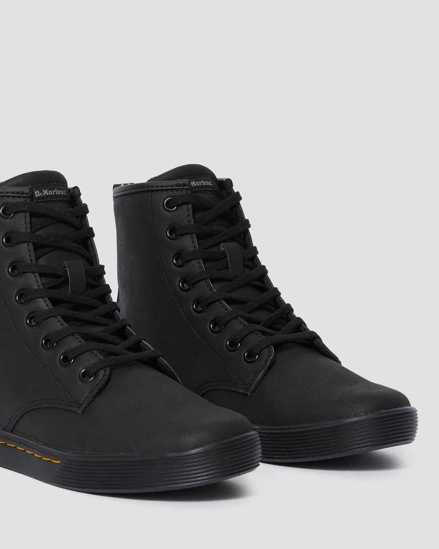 svarta dr martens sheridan matte damstövlar