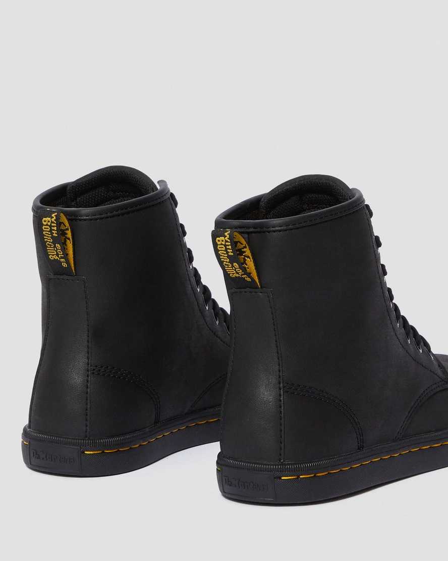 svarta dr martens sheridan matte damstövlar
