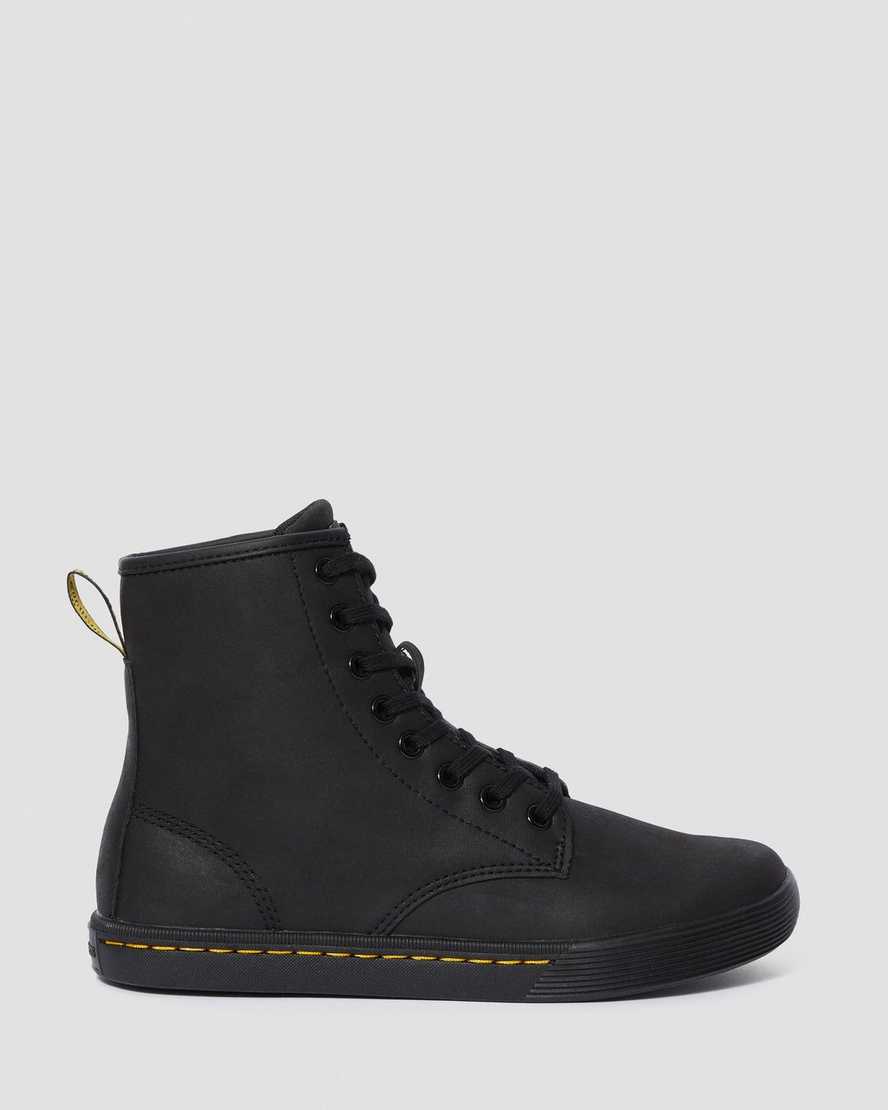 svarta dr martens sheridan matte damstövlar