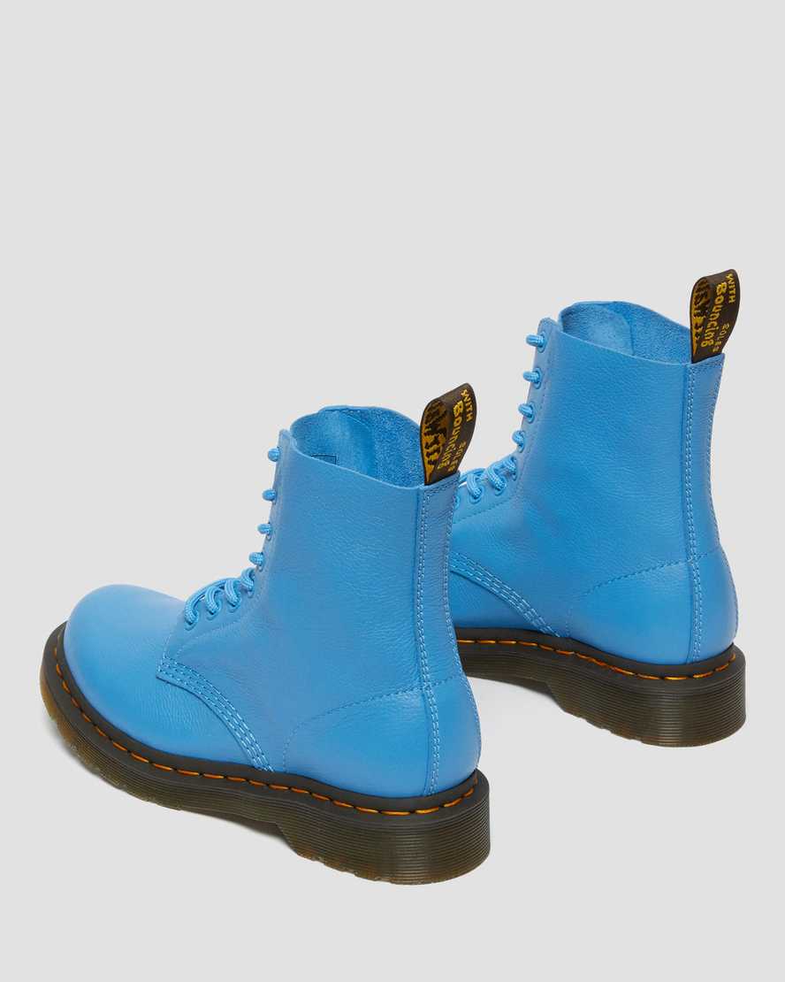 blå dr martens 1460 pascal virginia damstövlar